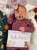 Adeline 19” Full Silicone Reborn Baby Girl tan Skin Tone 7.3lbs newborn open mouth FLAWED AND REPAIRED