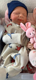Hendrix 19” reborn baby tan skin Tone Full Silicone newborn  Boy approx 7.2lbs open mouth arrives approx 10/5