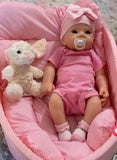 Phoebe 20in Full Premium Silicone baby girl No limb lines open mouth approx 7lbs EXTRA SOFT. Approx 10-15 Day tat