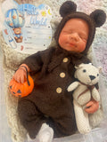 Hendrix 19” reborn baby tan skin Tone Full Silicone newborn  Boy approx 7.2lbs open mouth arrives approx 10/5