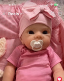Phoebe 20in Full Premium Silicone baby girl No limb lines open mouth approx 7lbs EXTRA SOFT. Approx 10-15 Day tat