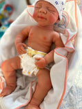 Hendrix 19” reborn baby tan skin Tone Full Silicone newborn  Boy approx 7.2lbs open mouth arrives approx 10/5
