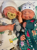 Hendrix 19” reborn baby tan skin Tone Full Silicone newborn  Boy approx 7.2lbs open mouth arrives approx 10/5