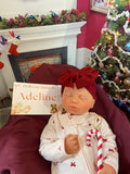 Adeline 19” Full Silicone Reborn Baby Girl tan Skin Tone 7.3lbs newborn open mouth FLAWED AND REPAIRED