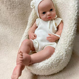 Abigail 19” fair skin open eyes full body silicone baby girl approx 7lbs open mouth TAT 12 DAYS
