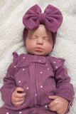 Adeline 19” Reborn Baby Full Body Silicone Girl Tan Skin open mouth Tone Approx 6.13lbs newborn