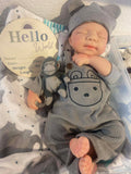 Jordan 19” Fair Skin Tone Full Silicone newborn baby Boy 7.2 lbs open mouth tat 10-15 days