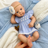 Daisy 18in reborn baby Full Silicone Baby girl approx 7lbs open mouth